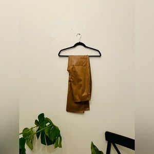 Faux leather pants